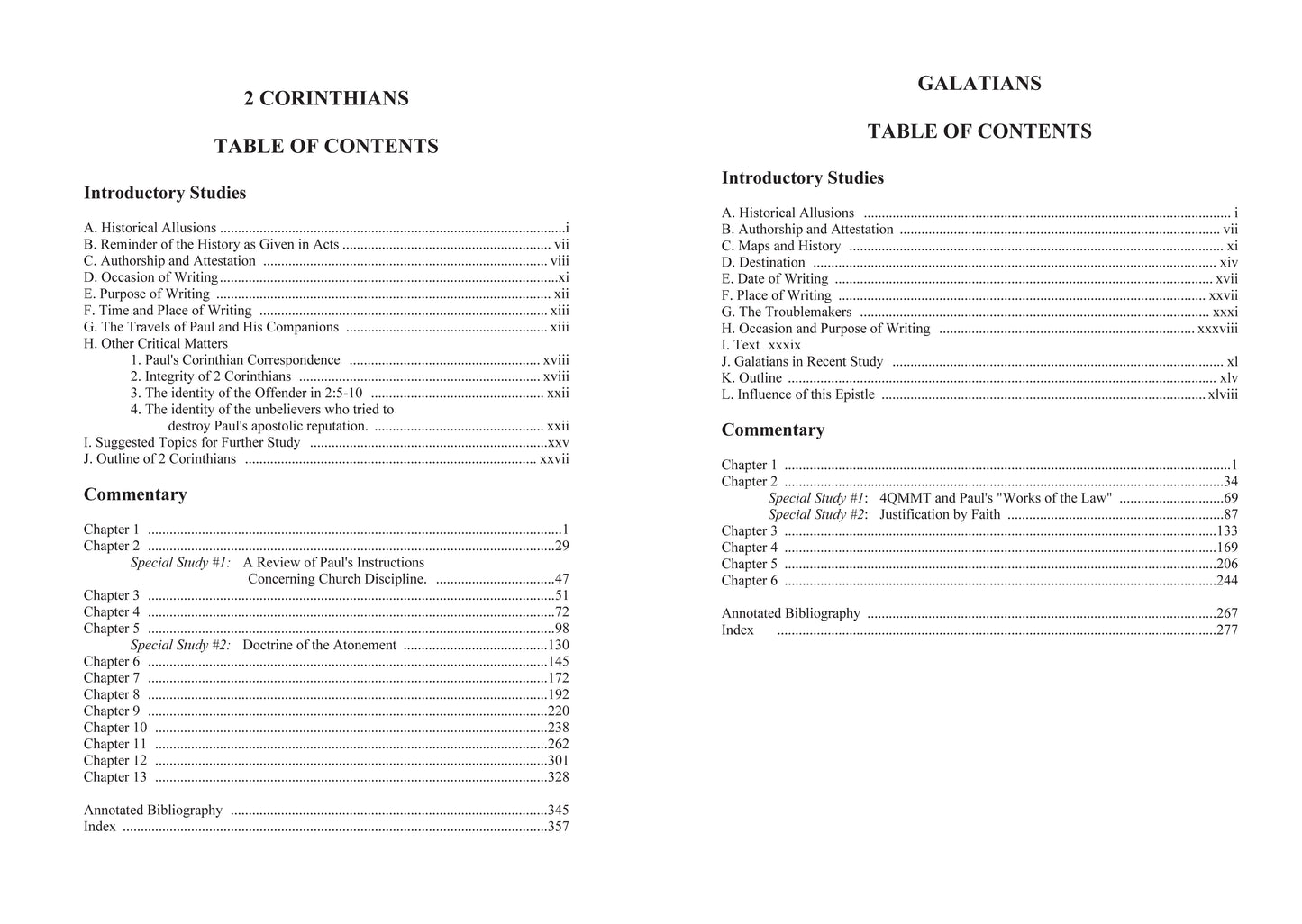 2 Corinthians and Galatians