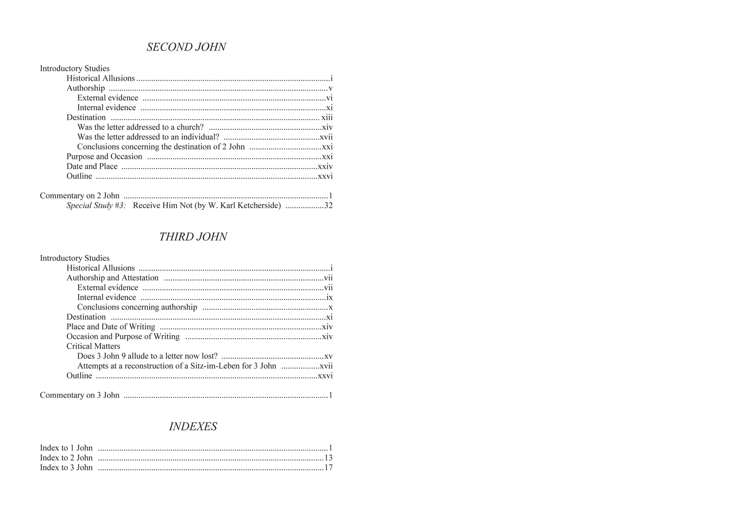 James and 1, 2, 3 John