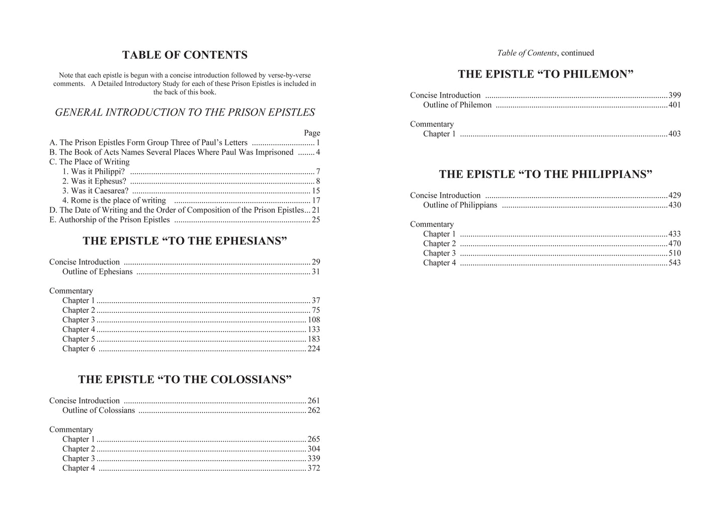 Paul's Prison Epistles